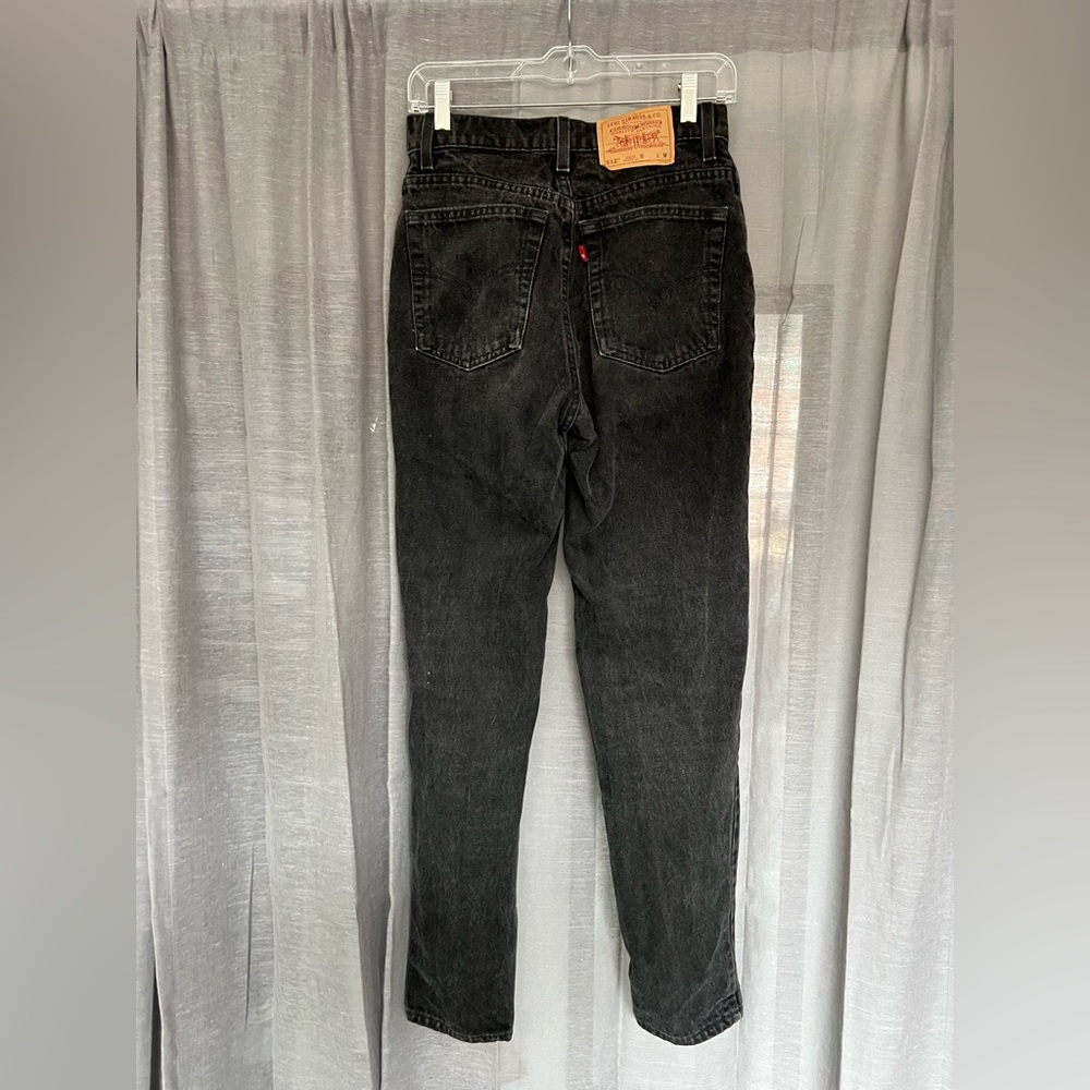 Vintage Levi’s 512 High Waisted Black Jeans